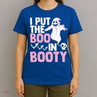 Put The Boo In Booty Funny Halloween Ghost Lover Joke Fan Gift T-Shirt thumb 4
