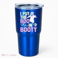 Put The Boo In Booty Funny Halloween Ghost Lover Joke Fan Gift Tumbler thumb 0