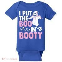 Put The Boo In Booty Funny Halloween Ghost Lover Joke Fan Gift Baby Bodysuit thumb 0