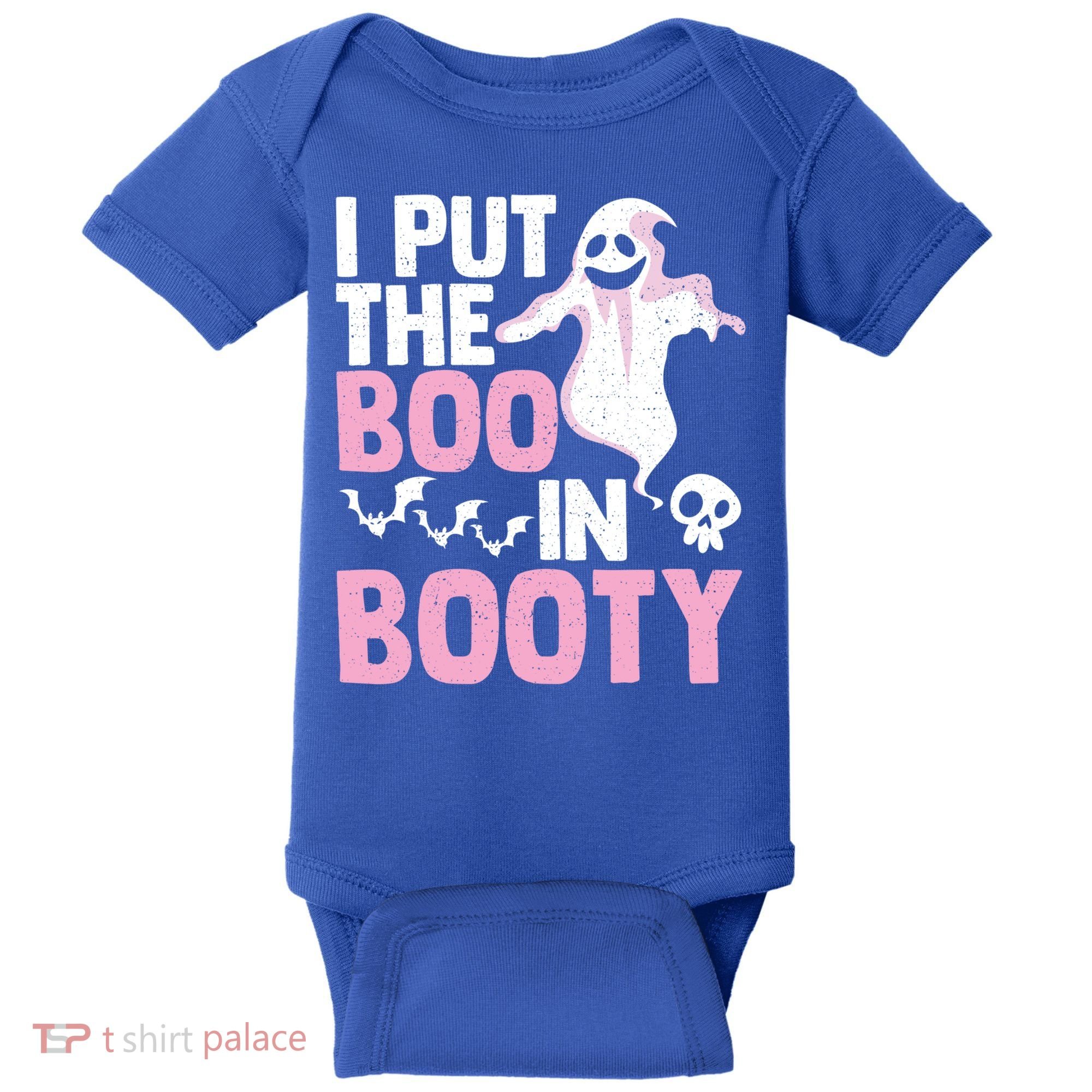 Put The Boo In Booty Funny Halloween Ghost Lover Joke Fan Gift Baby Bodysuit