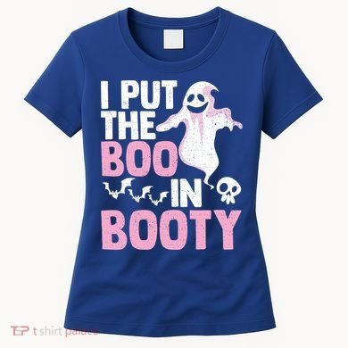 Put The Boo In Booty Funny Halloween Ghost Lover Joke Fan Gift Women's T-Shirt
