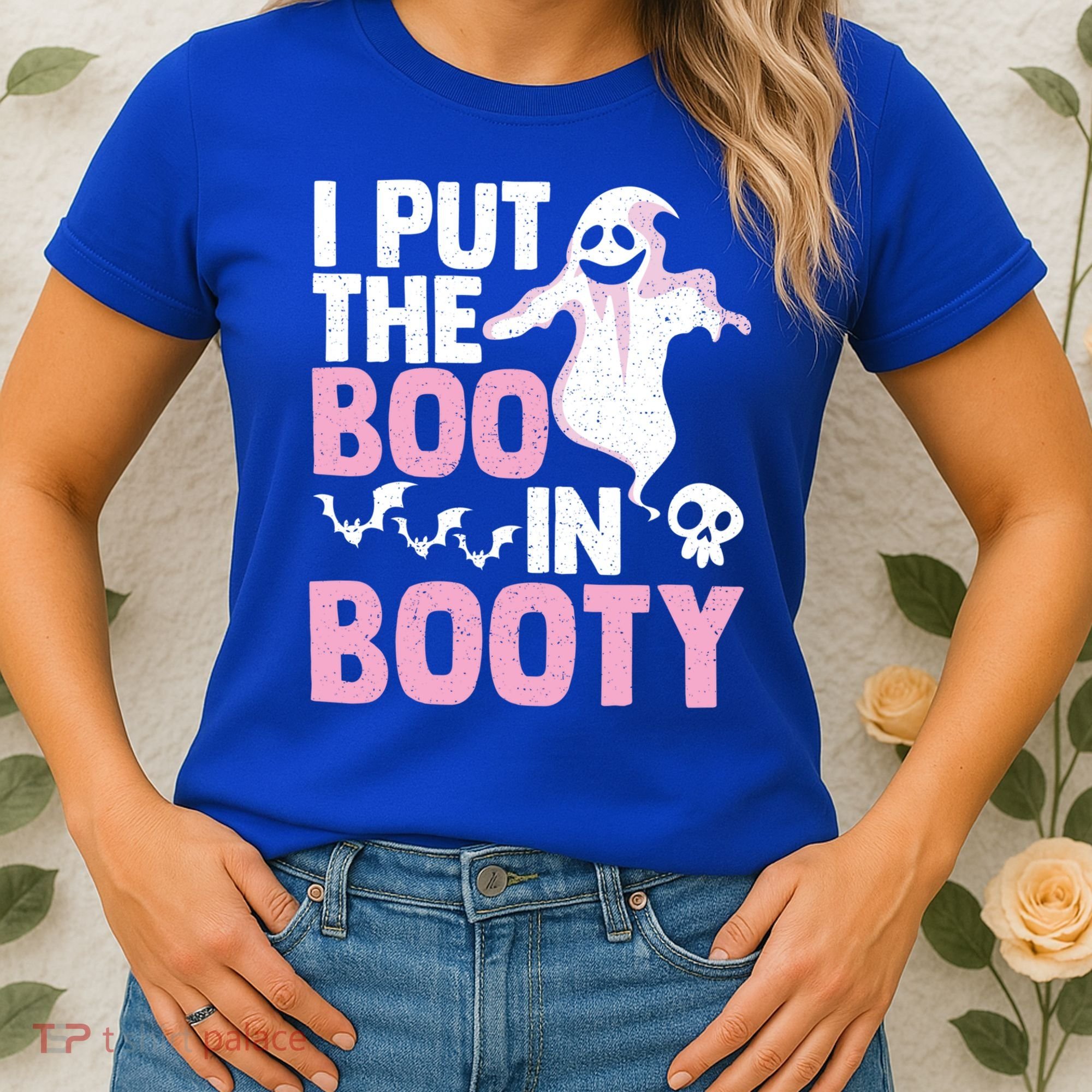 Put The Boo In Booty Funny Halloween Ghost Lover Joke Fan Gift Women's T-Shirt