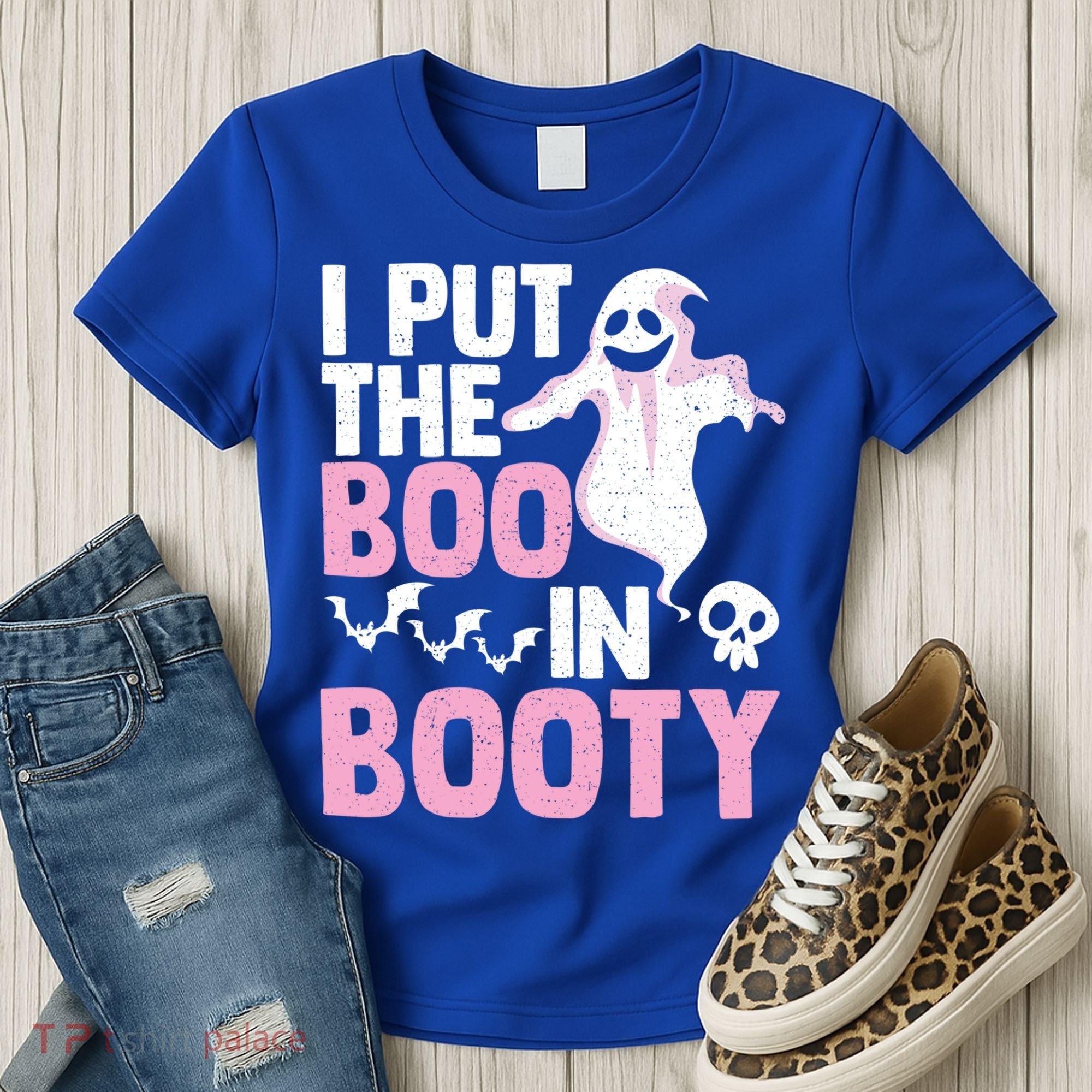 Put The Boo In Booty Funny Halloween Ghost Lover Joke Fan Gift Women's T-Shirt
