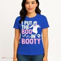 Put The Boo In Booty Funny Halloween Ghost Lover Joke Fan Gift Women's T-Shirt thumb 4