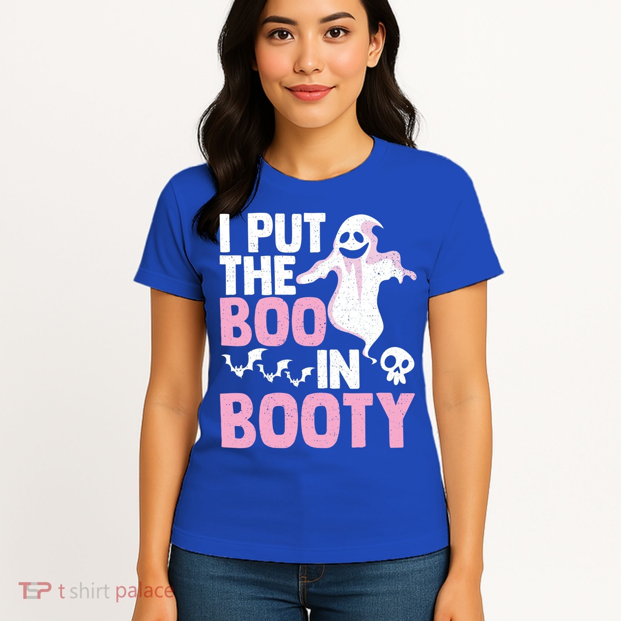 Put The Boo In Booty Funny Halloween Ghost Lover Joke Fan Gift Women's T-Shirt