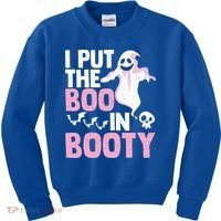 Put The Boo In Booty Funny Halloween Ghost Lover Joke Fan Gift Kids Sweatshirt thumb 0