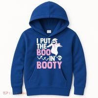 Put The Boo In Booty Funny Halloween Ghost Lover Joke Fan Gift Kids Hoodie thumb 0