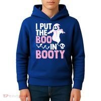 Put The Boo In Booty Funny Halloween Ghost Lover Joke Fan Gift Kids Hoodie thumb 4