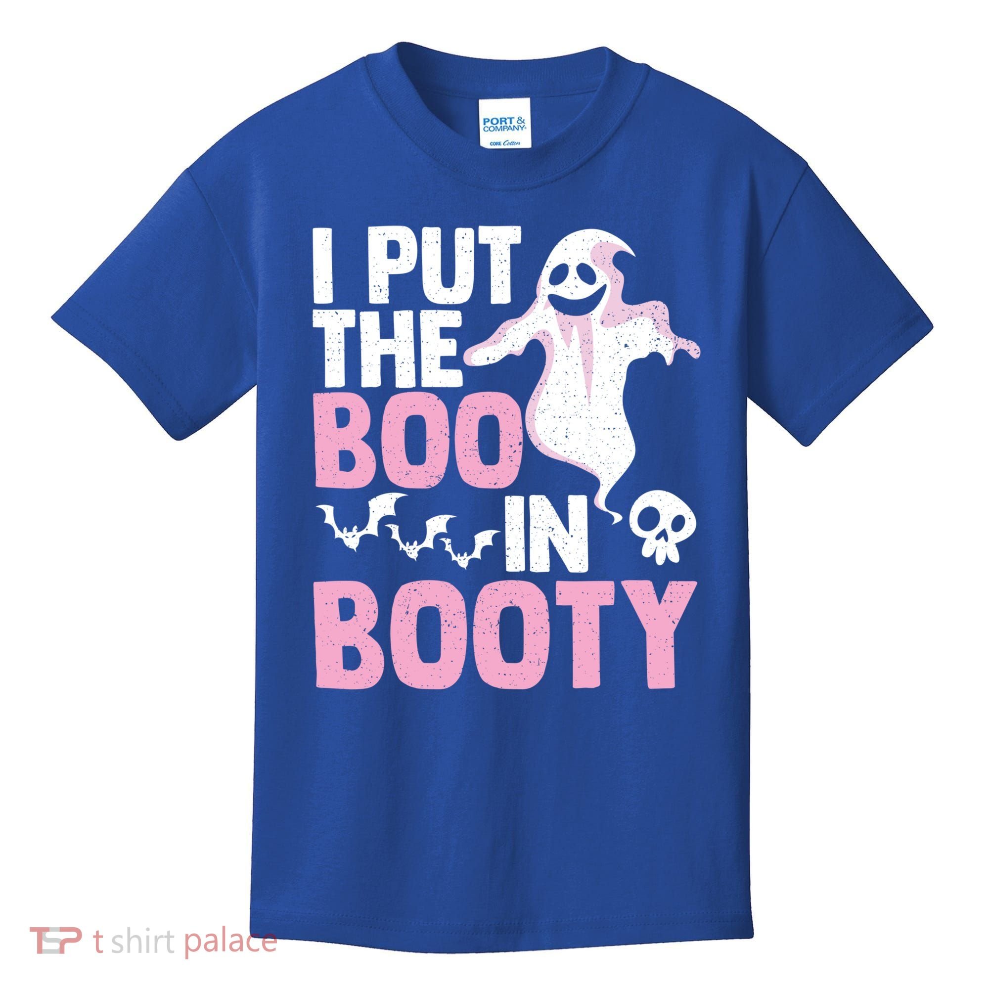 Put The Boo In Booty Funny Halloween Ghost Lover Joke Fan Gift Kids T-Shirt
