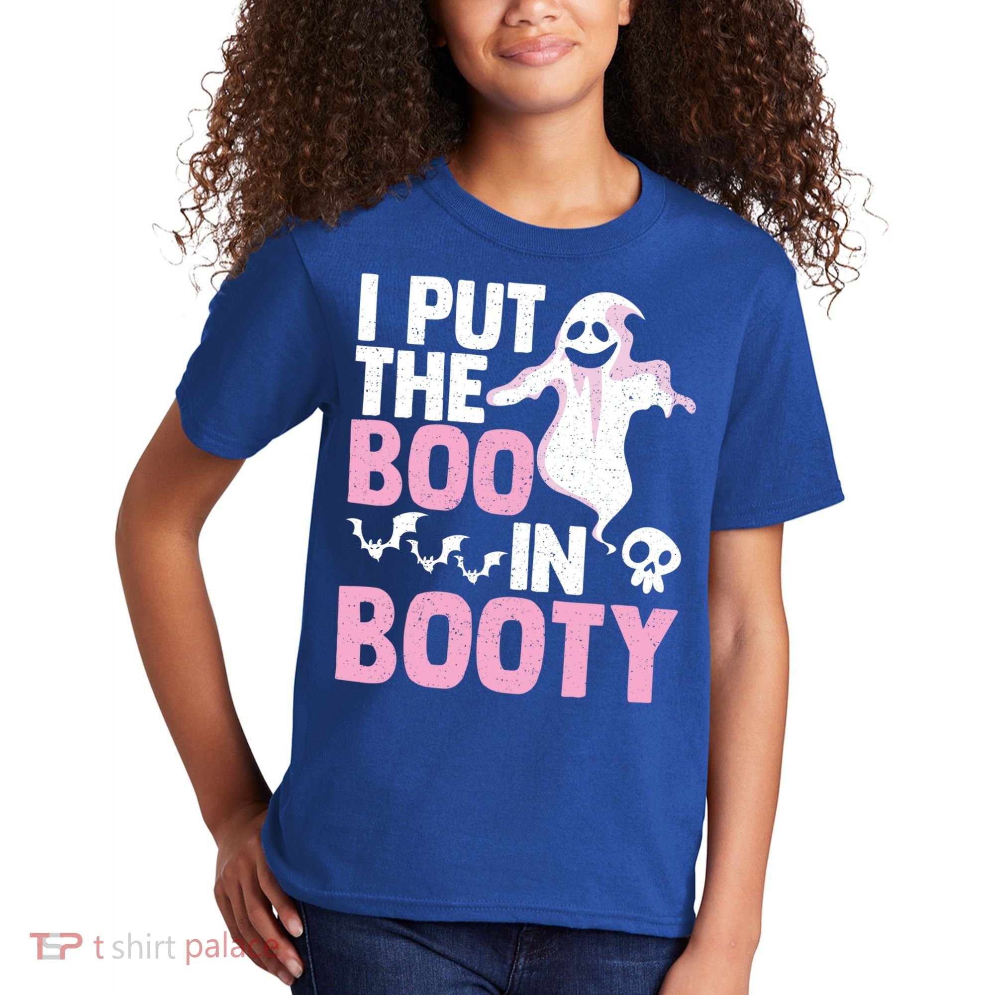 Put The Boo In Booty Funny Halloween Ghost Lover Joke Fan Gift Kids T-Shirt