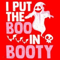 Put The Boo In Booty Funny Halloween Ghost Lover Joke Fan Gift Santa Hat thumb 1