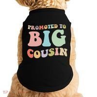 Promoted To Big Cousin Family Matching  Doggie Tank thumb 0