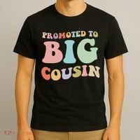Promoted To Big Cousin Family Matching  T-Shirt thumb 3