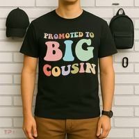 Promoted To Big Cousin Family Matching  T-Shirt thumb 6