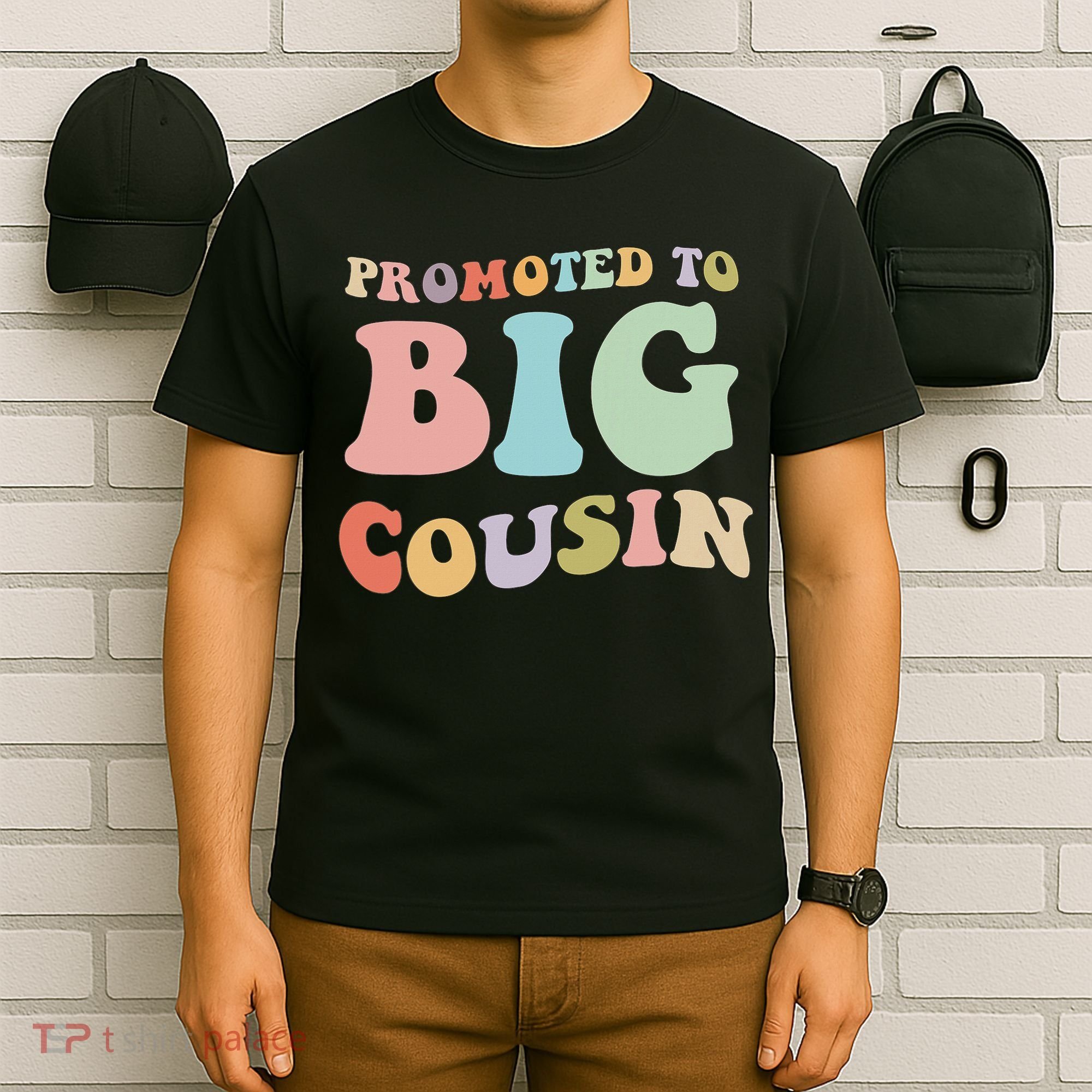 Promoted To Big Cousin Family Matching  T-Shirt