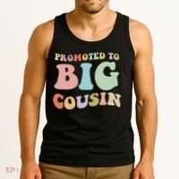 Promoted To Big Cousin Family Matching  Tank Top thumb 3