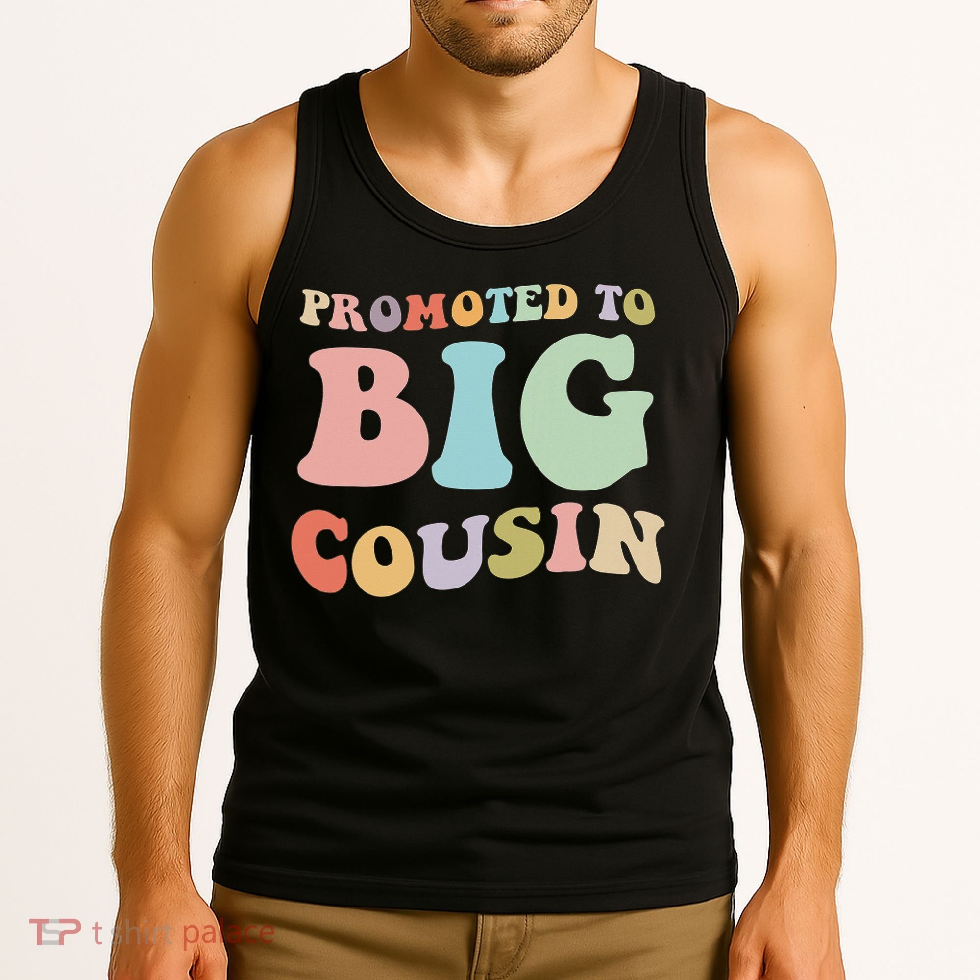 Promoted To Big Cousin Family Matching  Tank Top