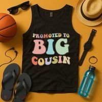 Promoted To Big Cousin Family Matching  Tank Top thumb 4