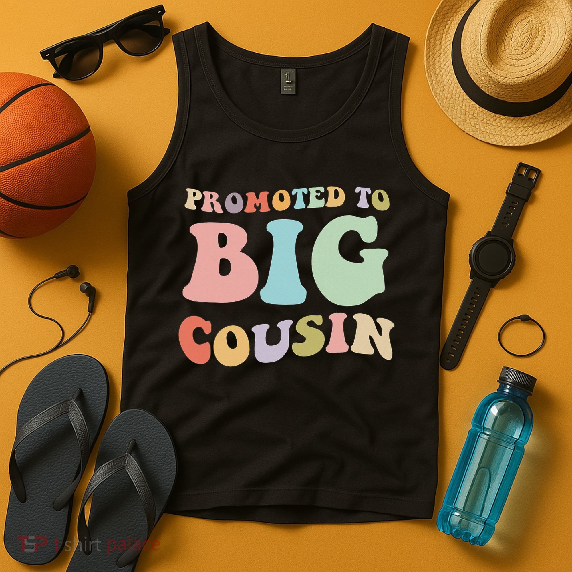 Promoted To Big Cousin Family Matching  Tank Top