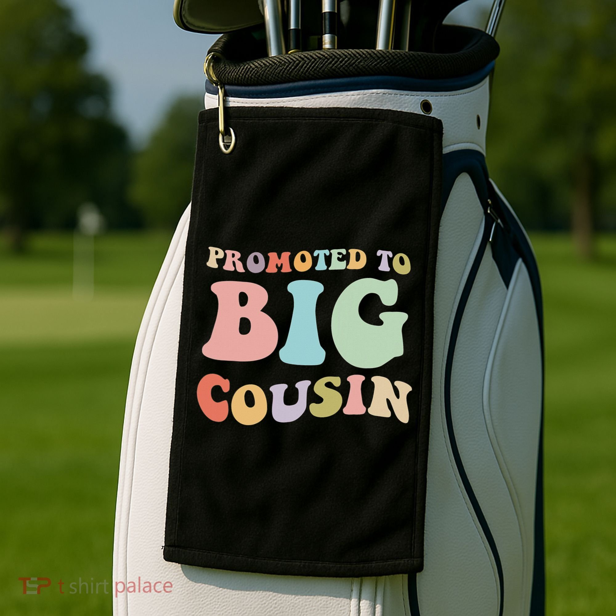 Promoted To Big Cousin Family Matching  Golf Towel