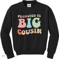 Promoted To Big Cousin Family Matching  Kids Sweatshirt thumb 0