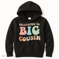 Promoted To Big Cousin Family Matching  Kids Hoodie thumb 0