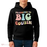 Promoted To Big Cousin Family Matching  Kids Hoodie thumb 4