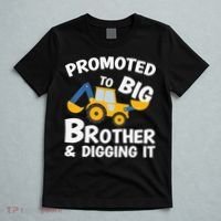Promoted to Big Brother and Digging It Construction Brother T-Shirt thumb 5