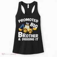 Promoted to Big Brother and Digging It Construction Brother Women's Tank Top thumb 0