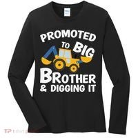 Promoted to Big Brother and Digging It Construction Brother Women's Long Sleeve Shirt thumb 0