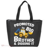 Promoted to Big Brother and Digging It Construction Brother Tote Bag thumb 0