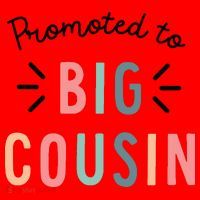 Promoted To Big Cousin Santa Hat thumb 1