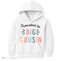 Promoted To Big Cousin Kids Hoodie thumb 0