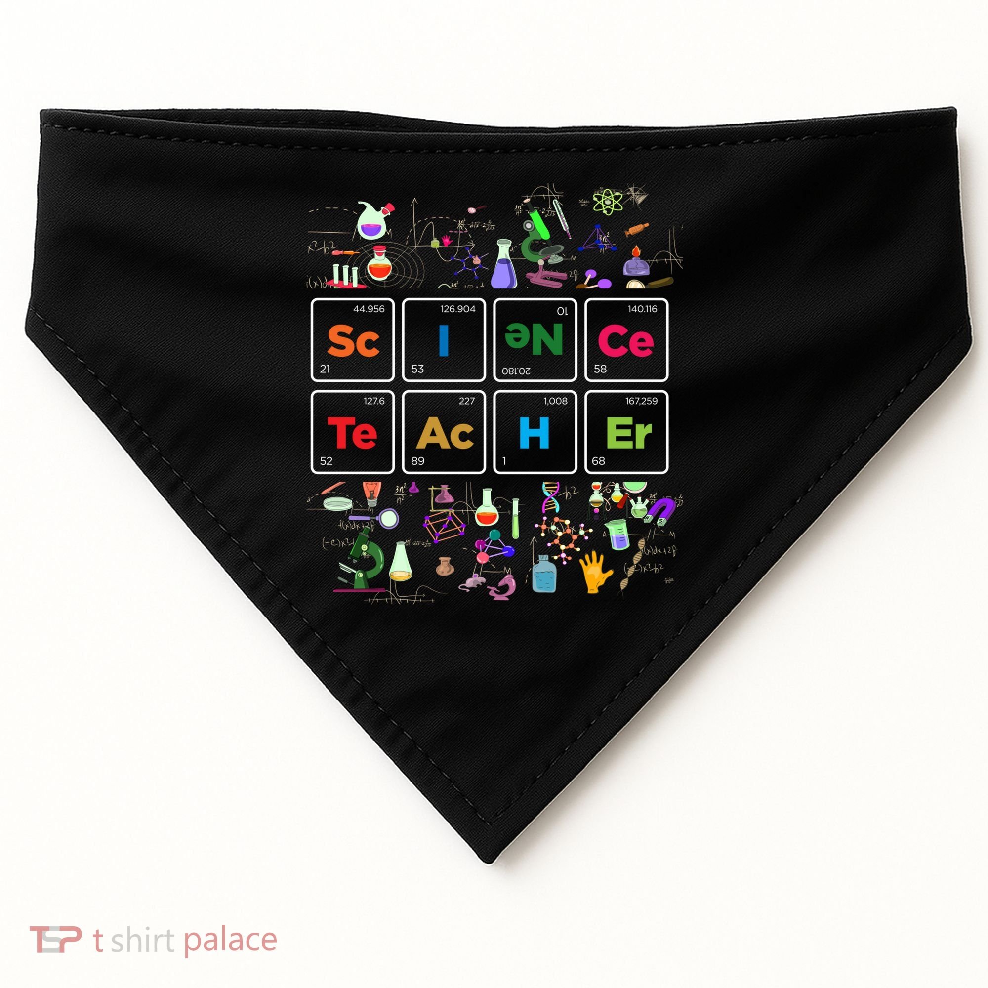 Periodic Table Chemist Nerd Science Teacher Chemistry Sweatshirt USA-Made Doggie Bandana