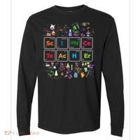 Periodic Table Chemist Nerd Science Teacher Chemistry Sweatshirt Comfort Colors Heavyweight Long Sleeve T-Shirt thumb 0