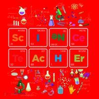 Periodic Table Chemist Nerd Science Teacher Chemistry Sweatshirt Santa Hat thumb 1