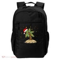 Palm Tree Christmas Light Santa Hawaiian Beach Xmas Backpack thumb 0