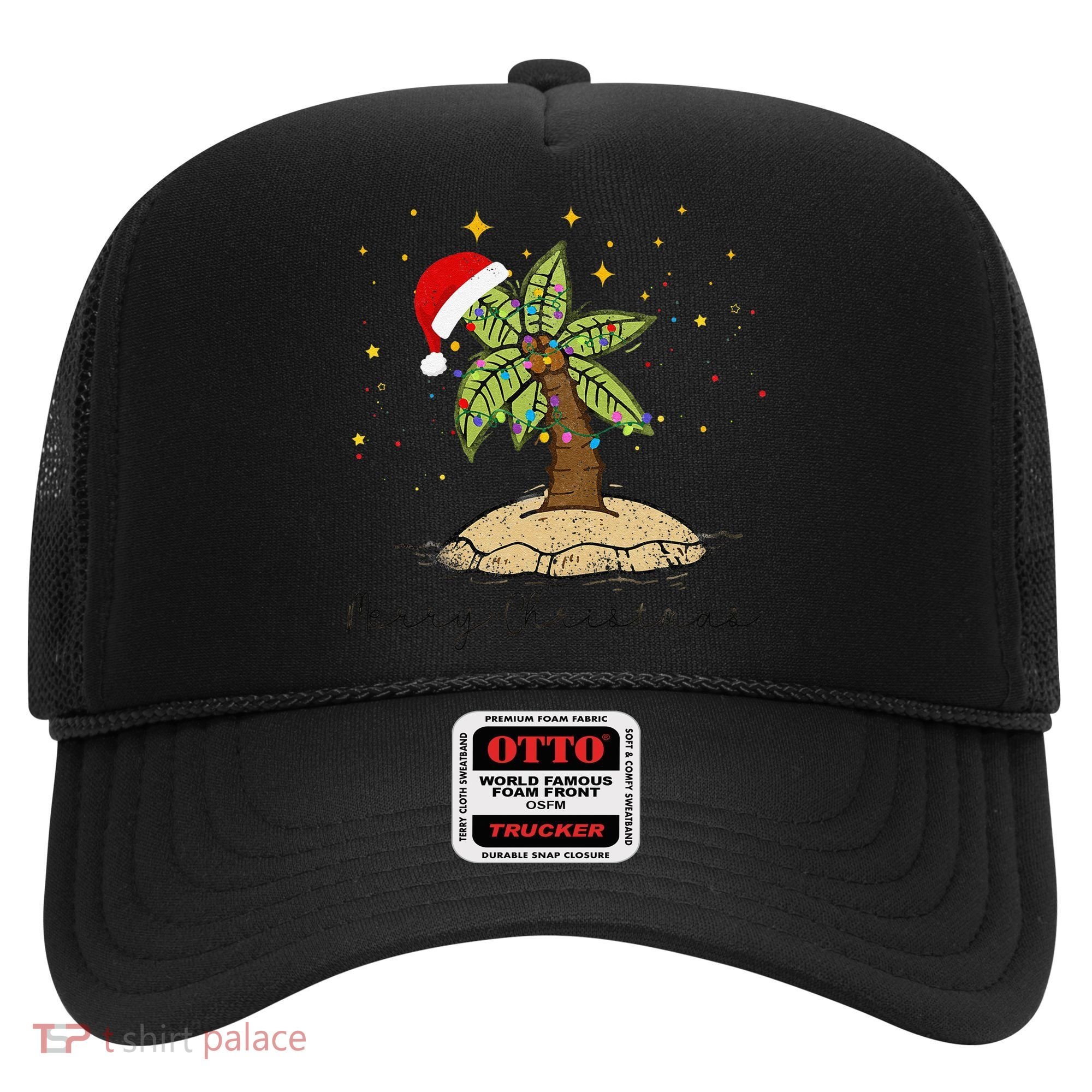 Palm Tree Christmas Light Santa Hawaiian Beach Xmas Hat