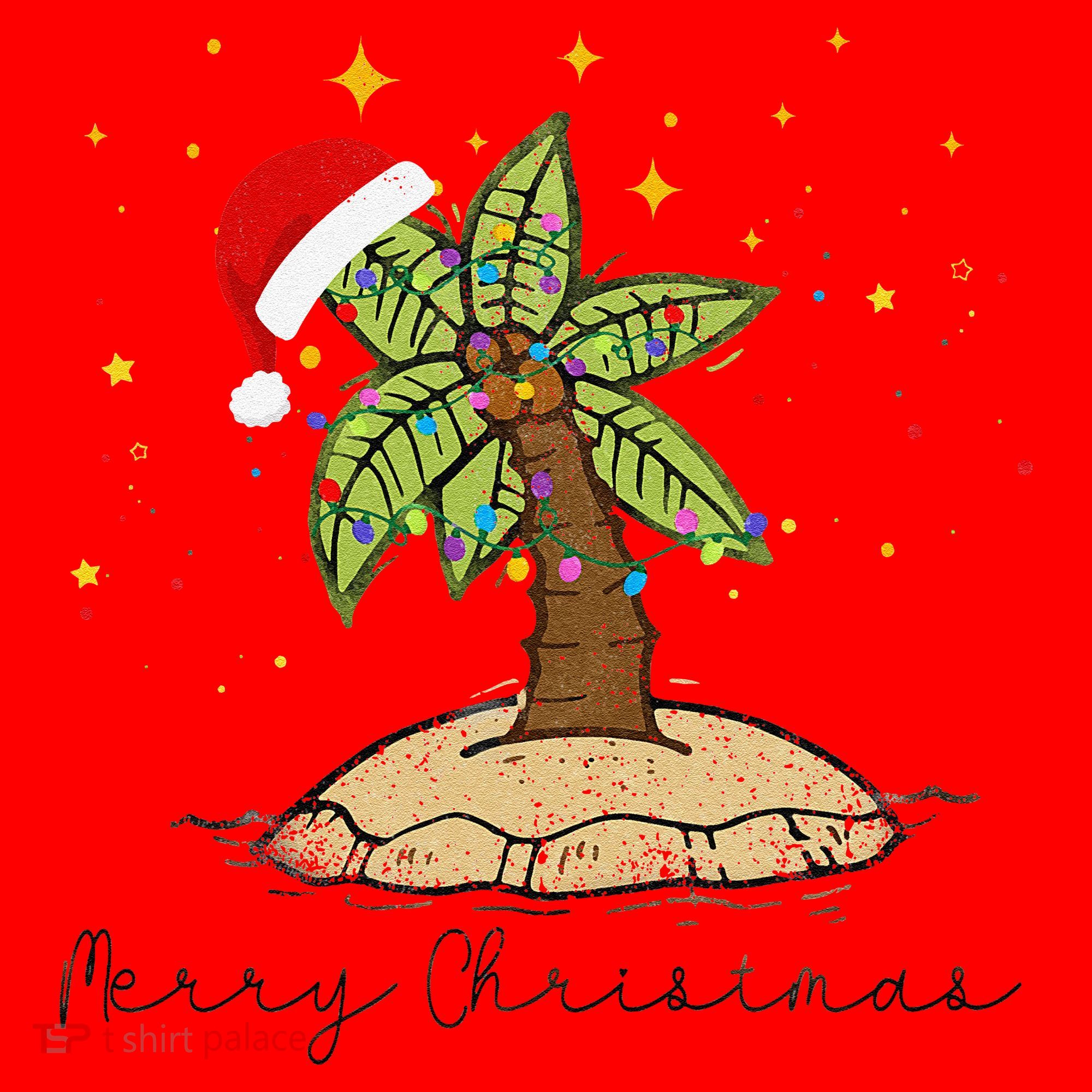 Palm Tree Christmas Light Santa Hawaiian Beach Xmas Santa Hat