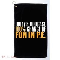 Pe Teacher Cool Educator School Physical Education Golf Towel thumb 0