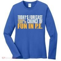 Pe Teacher Cool Educator School Physical Education Women's Long Sleeve Shirt thumb 0