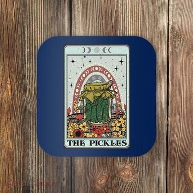 Pickles Tarot Card, Cottagecore Tarot Reader Reading Coaster