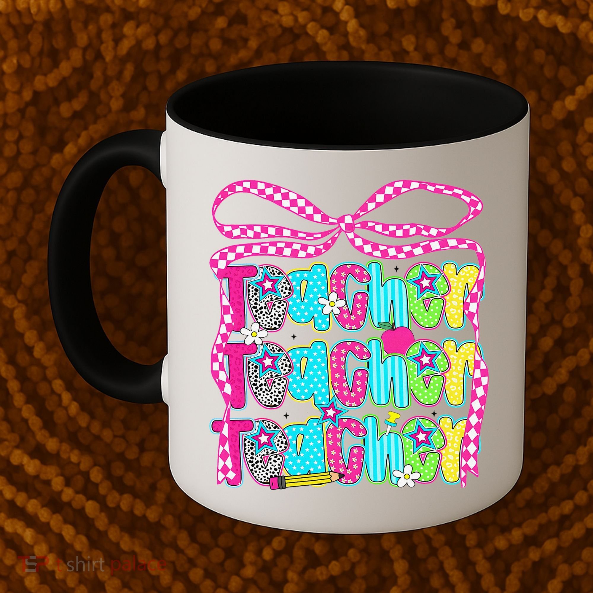 Preppy Teacher Coquette Bow Teacher Summer Last Day Coffee Mug