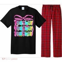 Preppy Teacher Coquette Bow Teacher Summer Last Day Pajama Set thumb 0