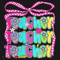 Preppy Teacher Coquette Bow Teacher Summer Last Day Women's Hoodie thumb 2
