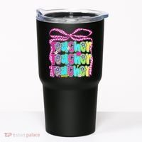 Preppy Teacher Coquette Bow Teacher Summer Last Day Tumbler thumb 0