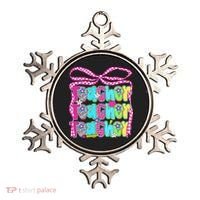 Preppy Teacher Coquette Bow Teacher Summer Last Day Ornament thumb 0