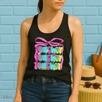 Preppy Teacher Coquette Bow Teacher Summer Last Day Women's Tank Top thumb 2