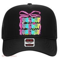 Preppy Teacher Coquette Bow Teacher Summer Last Day Hat thumb 0