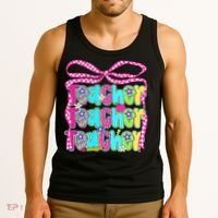 Preppy Teacher Coquette Bow Teacher Summer Last Day Tank Top thumb 3